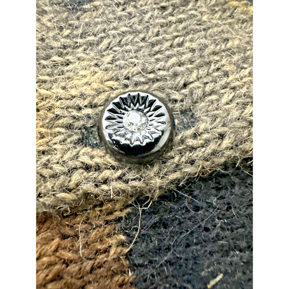 Vintage Camellia Boutique Angora Rabbit Hair Y2K Floral Cardigan Diamond Buttons - Picture 8 of 13